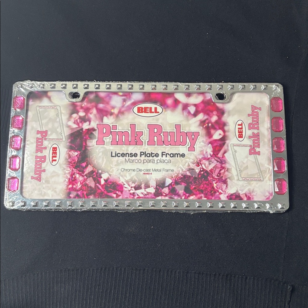 Bell Pink Ruby License Plate Frame
